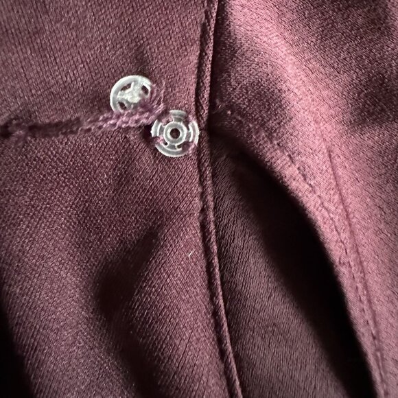 BHLDN Tansy Satin Charmeuse Deep Purple True Wrap Formal Maxi Dress Size 10 - Picture 12 of 17